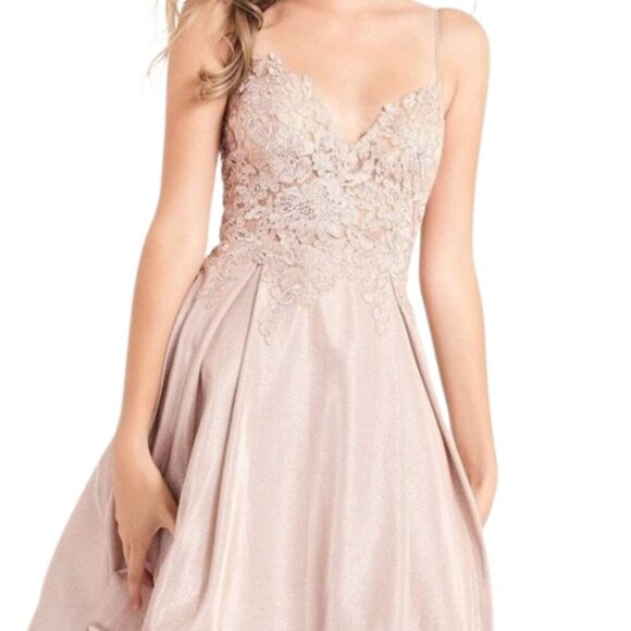 Jovani Dresses & Skirts - NWT Jovani JVN04010ASC Chiffon Prom Dress Cream Size 0